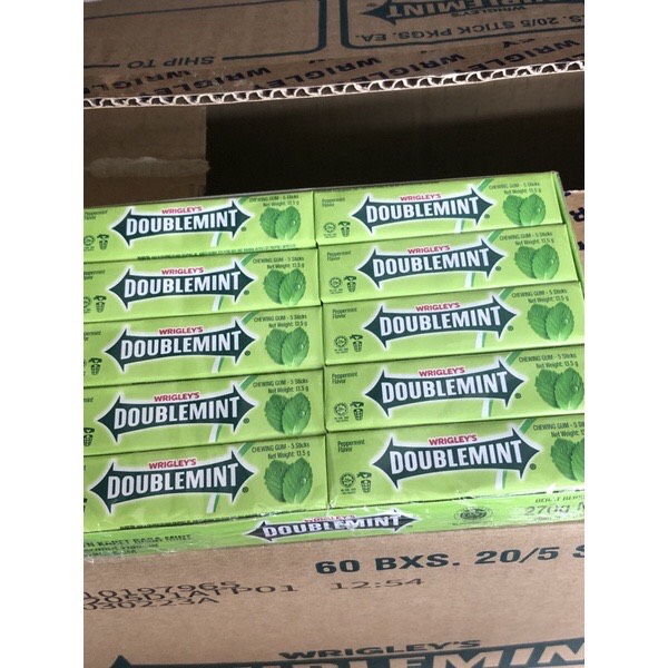 Hộp 20 thanh kẹo cao su doublemint