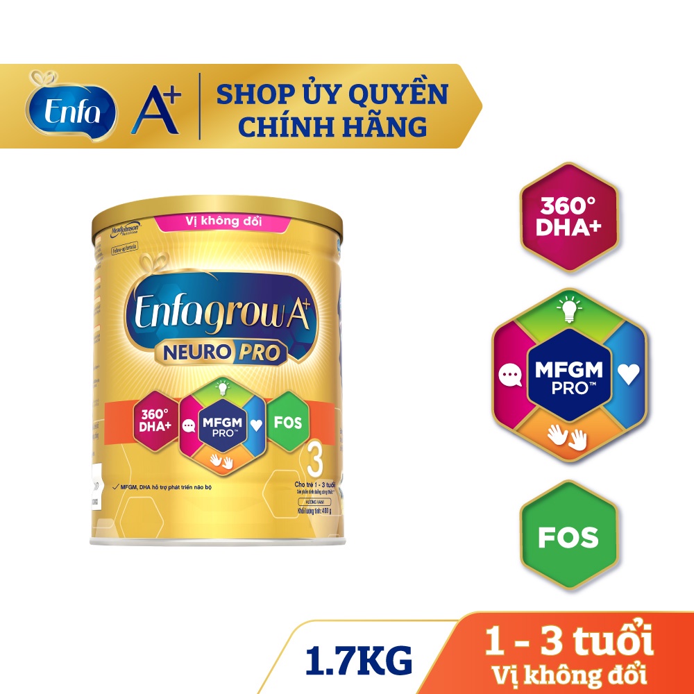 Sữa bột Enfagrow A+ Neuropro số 3 lon 1.7kg