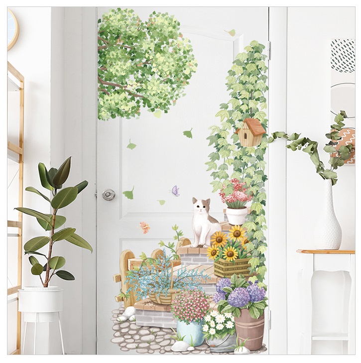 Tranh decal dán tường trang trí phòng khách