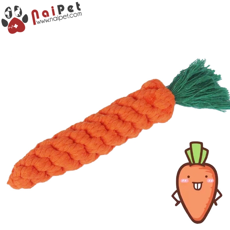 Đồ Chơi Bện Dây Thừng Hình Cà Rốt DT005