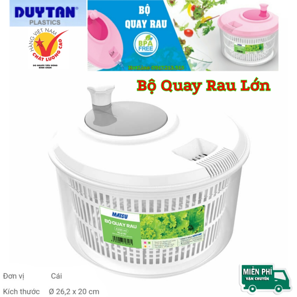 [HCM]Bộ quay rau lớn Duy Tân (Ø 262 x 20 cm)