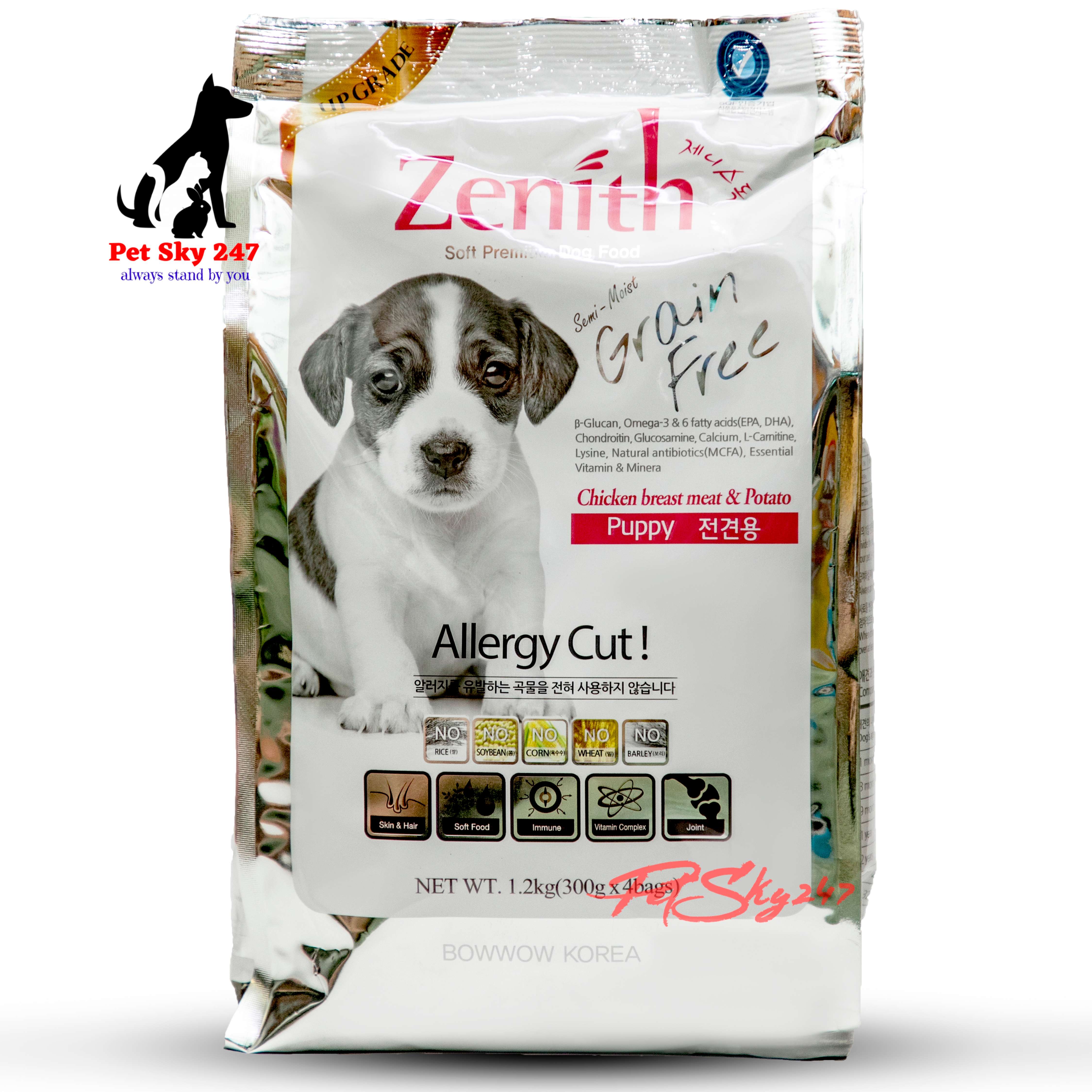 [HCM]Thức Ăn Hạt Mềm Cho Chó Con Zenith Gói 1.2kg - Hàn Quốc