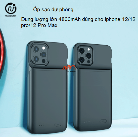 Ốp lưng kiêm sạc dự phòng 12 Pro Max/ 12 Pro/ 12 Mini/ 12