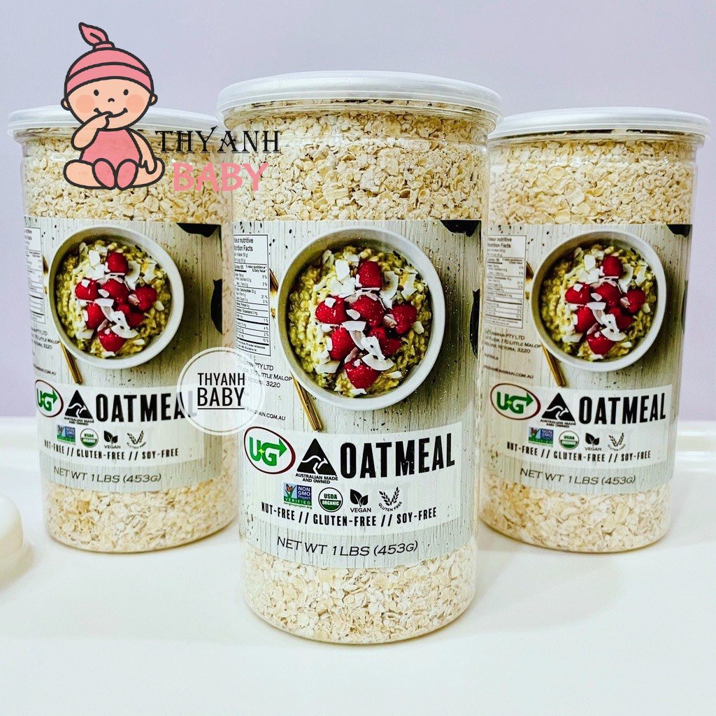 Yến Mạch Úc OATMEAL Cán Vỡ Cho Bé Ăn Dặm