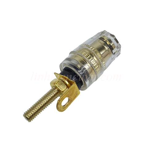Jack loa cọc loa mạ vàng màu đen