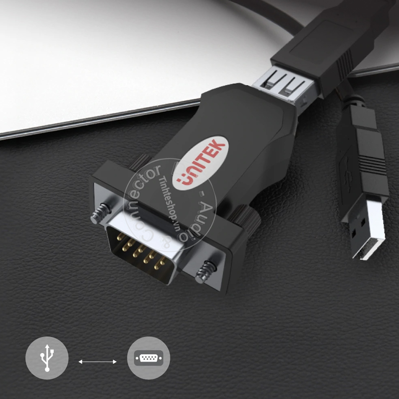 USB sang RS232 DB9 0.5 mét Unitek Y-109 IC PL2303A