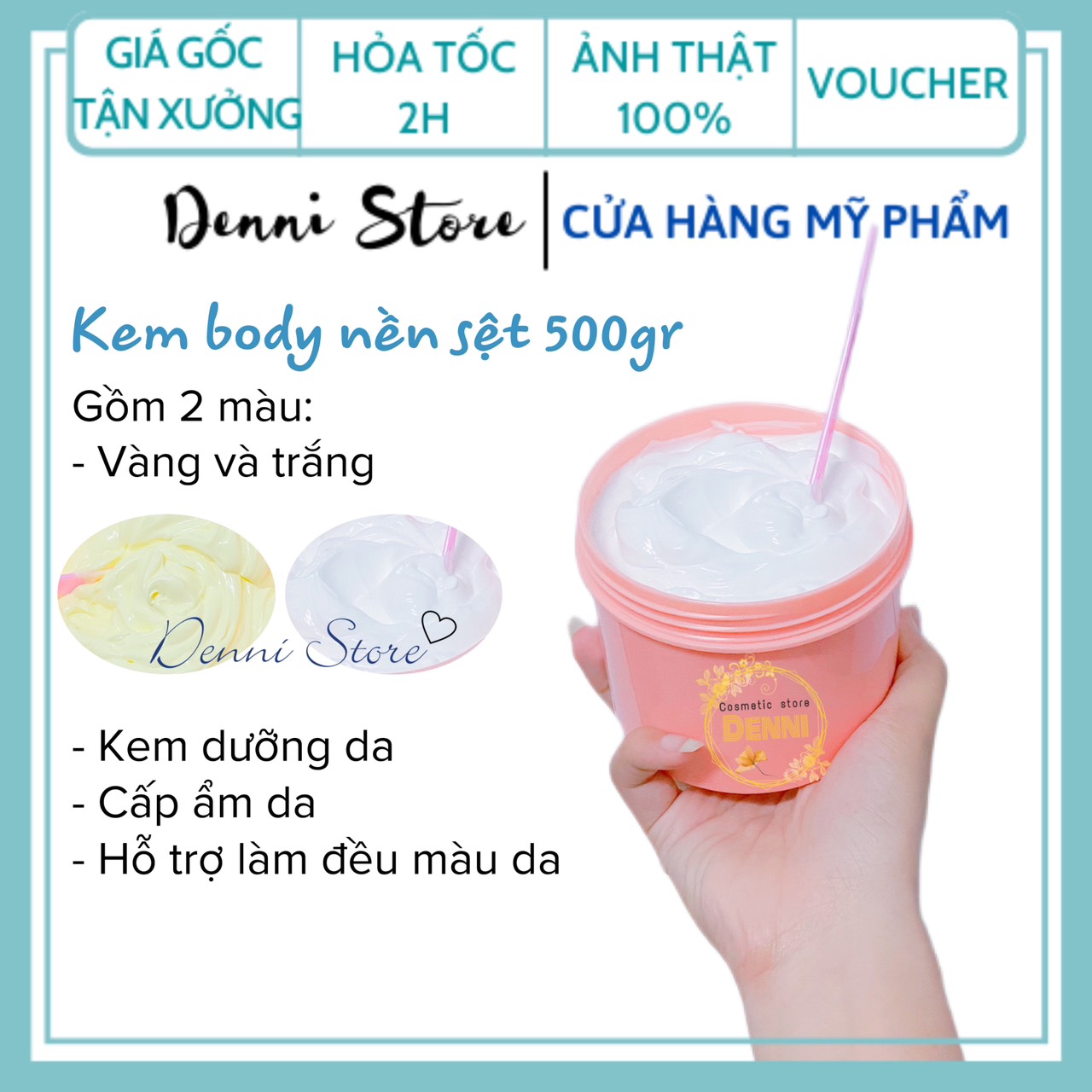 [HCM]Lẻ hủ kem body nền sệt 500g