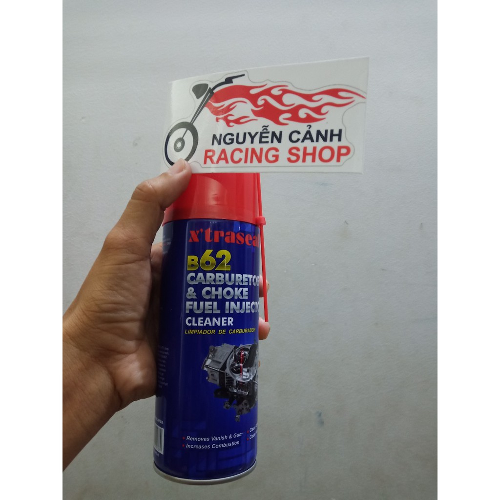 Chai B62 xịt rửa bình xăng con xe máy