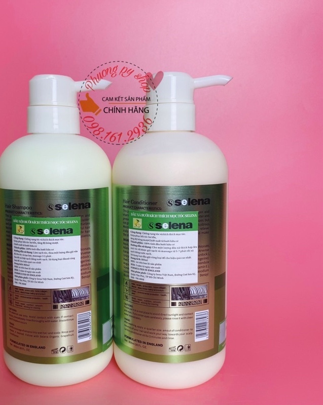 DẦU GỘI - DẦU XẢ BƯỞI SELENA NHẬP KHẨU 800ML