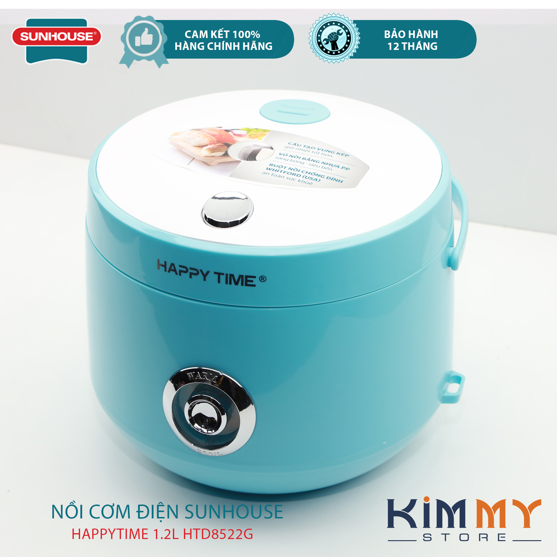 Nồi cơm điện 1.8l happy time htd8521p - fullbox