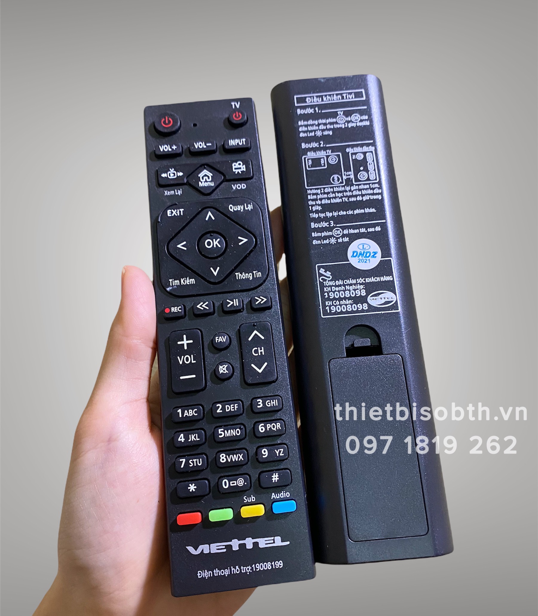 Điều khiển Đầu Thu Viettel - Remote Viettel