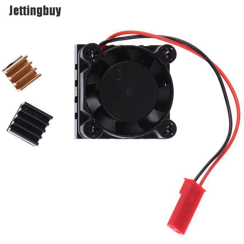 Jettingbuy Cooling Fan with Aluminum Heatsink Cooling Pad Cooler Kit For Raspberry Pi 4B