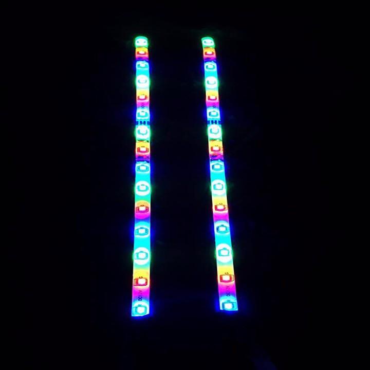 Cặp led dermi xe máy 12v 3 màu độc đáo