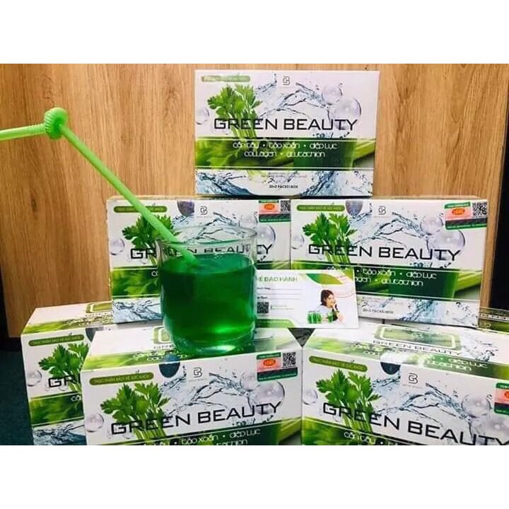 [HCM](Hộp 32 gói) Nước ép Cần Tây Green Beauty