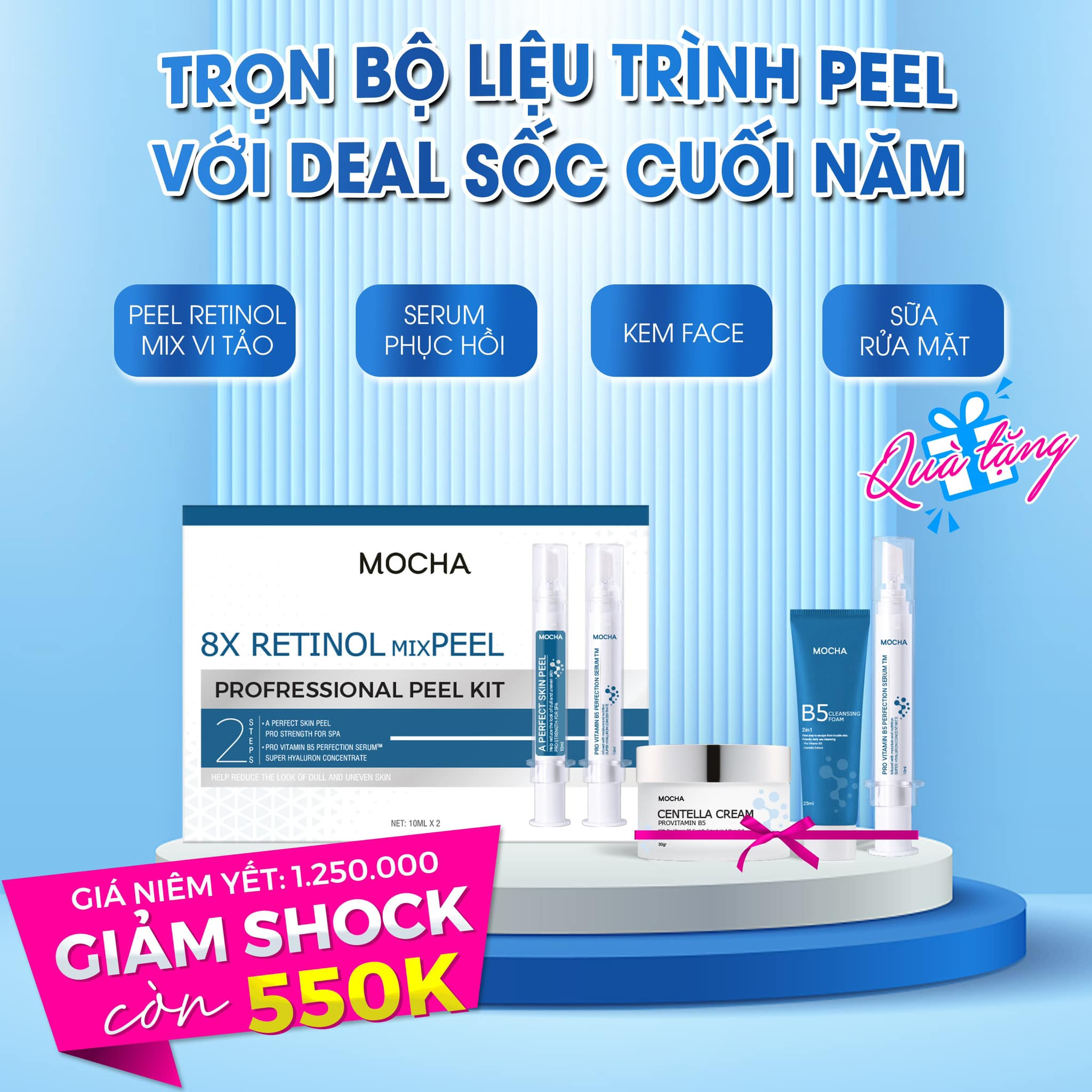 [Mua 1 Tặng 3] Peel Da Mocha