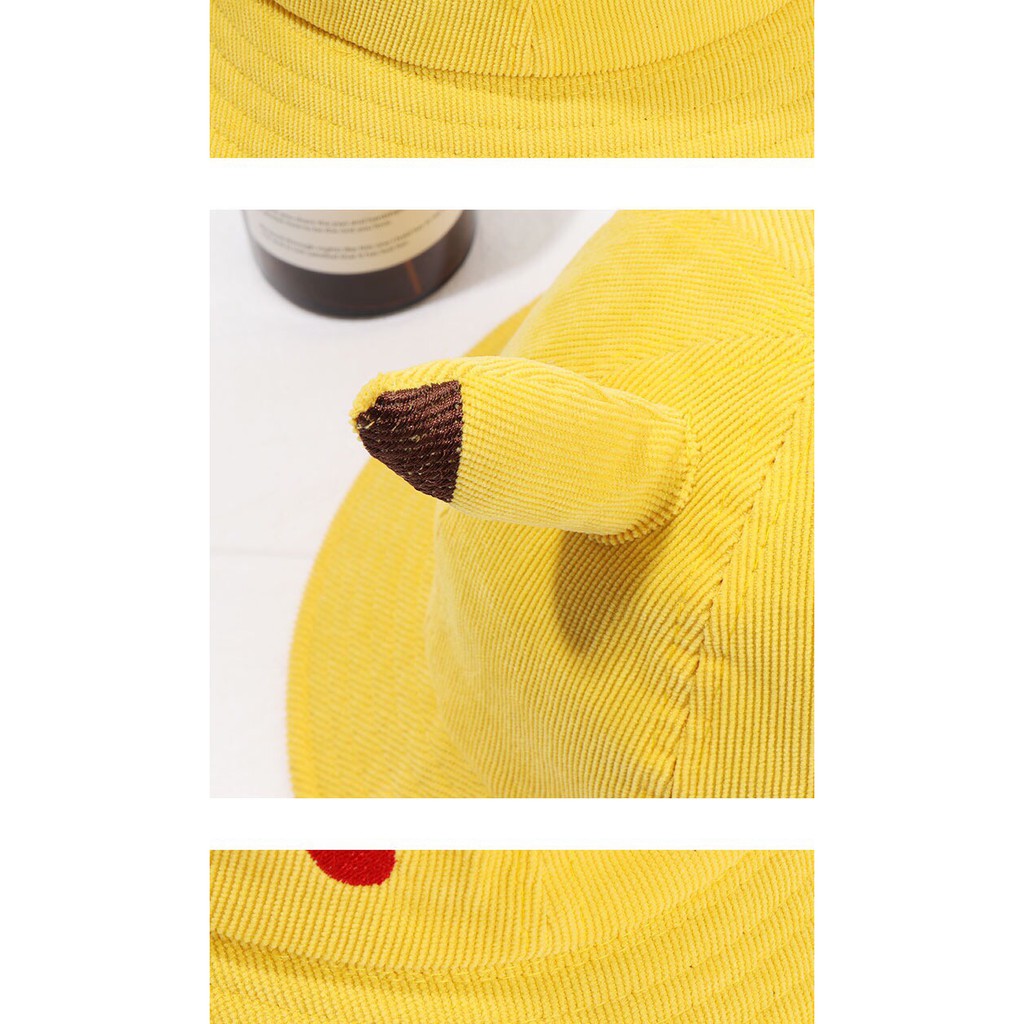 [Deal - Hot đầu xuân ] Mũ Pikachu rộng vành cho bé yêu Jm01