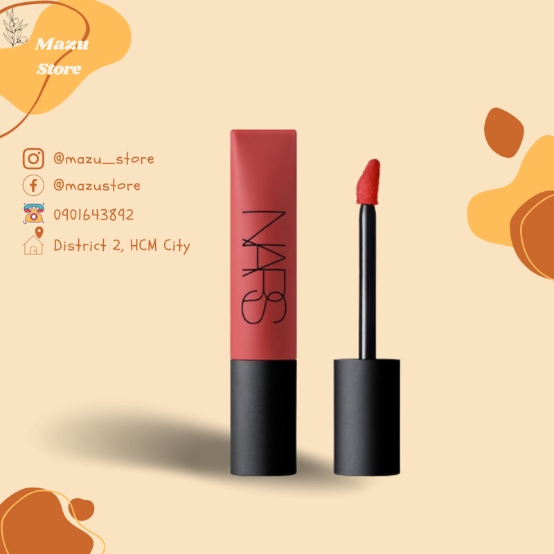 Son nars kem màu pin up-son màu đỏ đất