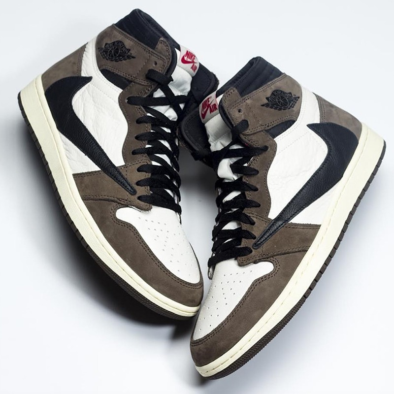 Giày Air J0rdan 1 High Travis Scott ( Giày Nam nữ JD1 Cao cổ màu nâu)