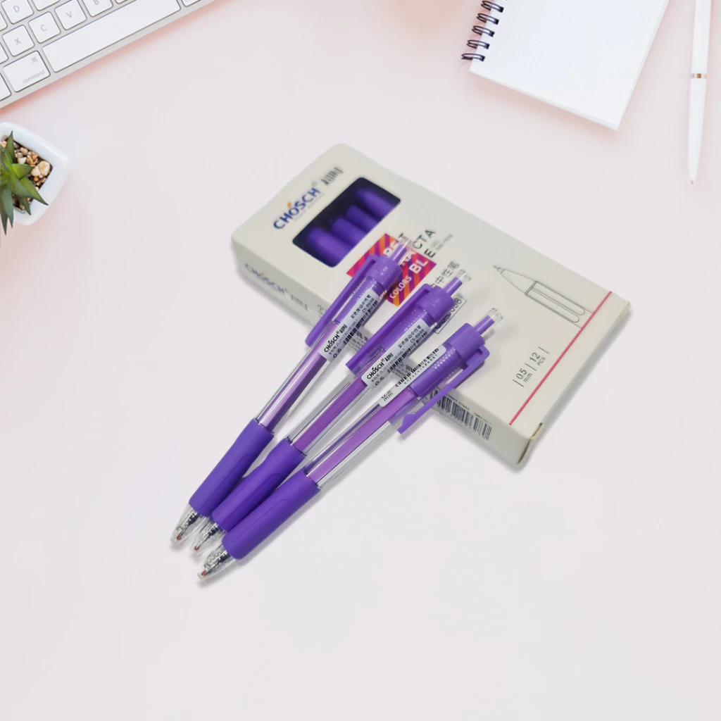 Bút Mực Gel CHOSCH CS-8698, Viết Gel Ngòi 0.5mm Không Bị Gỉ Sét, Có Đệm Cao Su Êm Tay