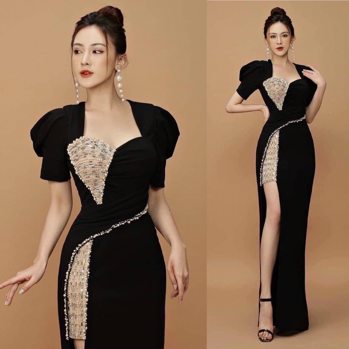 ĐẦM BODY KẾT ĐÁ CAO CẤP - YB205961