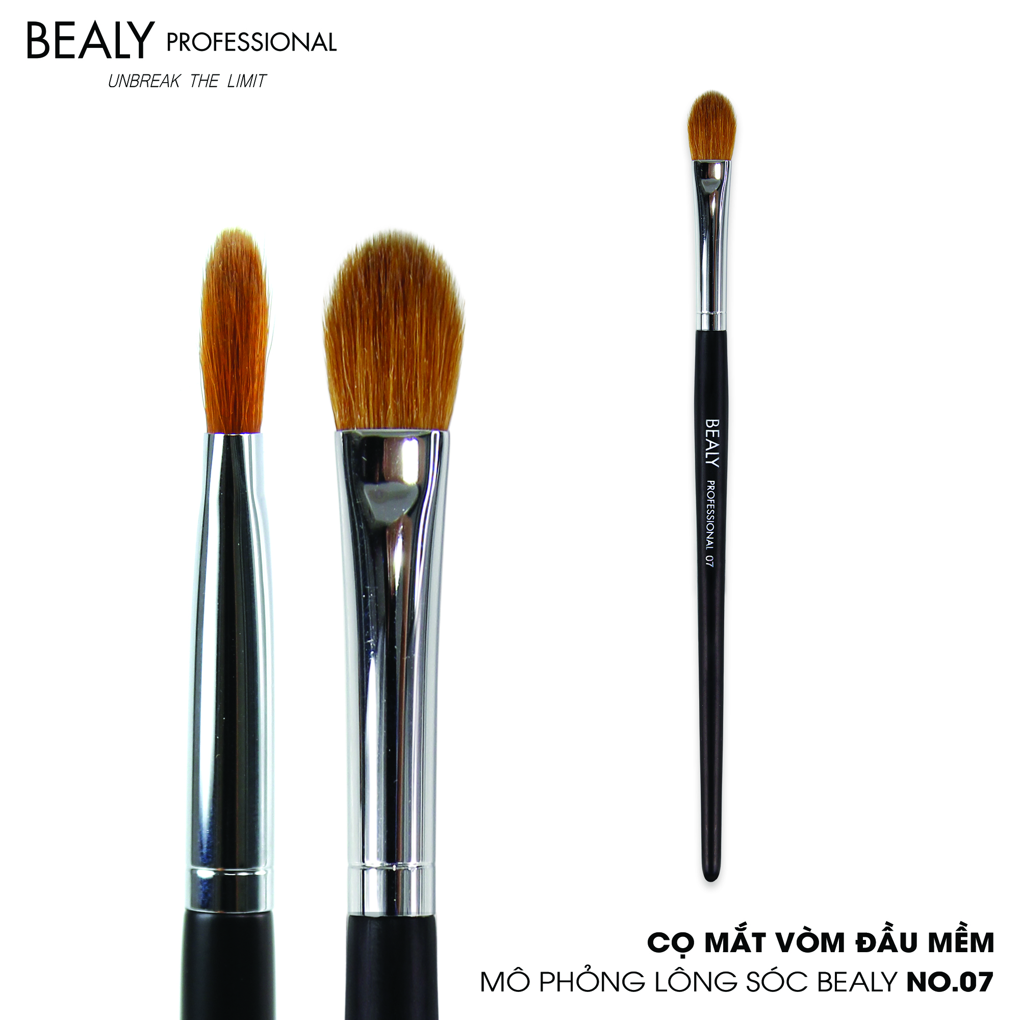 BỘ CỌ TÁN PHẤN MẮT MÔ PHỎNG LÔNG SÓC BEALY 6C