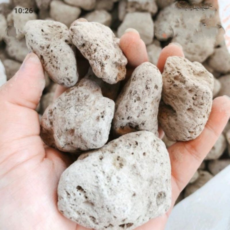 [HCM]đá lông vũ indo 1kg Nham Thạch trắng ,Đá bọt size 2-3cm
