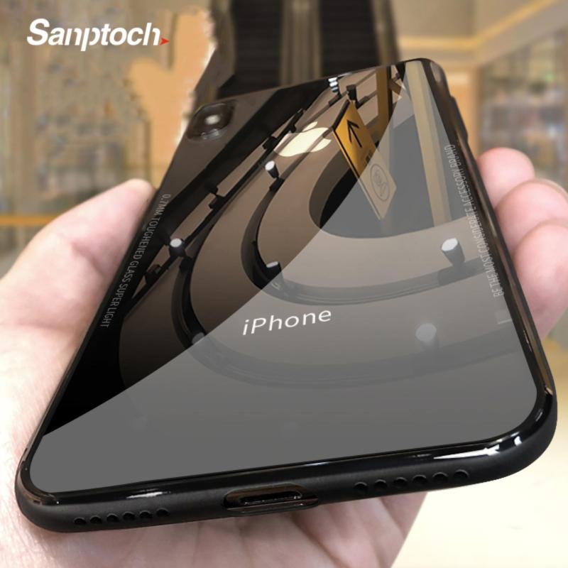 Giá Sanptoch Siêu Mỏng Sang Trọng 9H Điện Thoại Có Kính Cường Lực Trường Hợp Đối Với Iphone 11 Pro Max Xs Max Xr X 0.7 Mm Vỏ Điện Thoại Di Động Bảo Vệ Ốp Lưng Cho Iphone 7 8 6 6 S Cộng Với Trường Hợp Bìa Vỏ Bọc