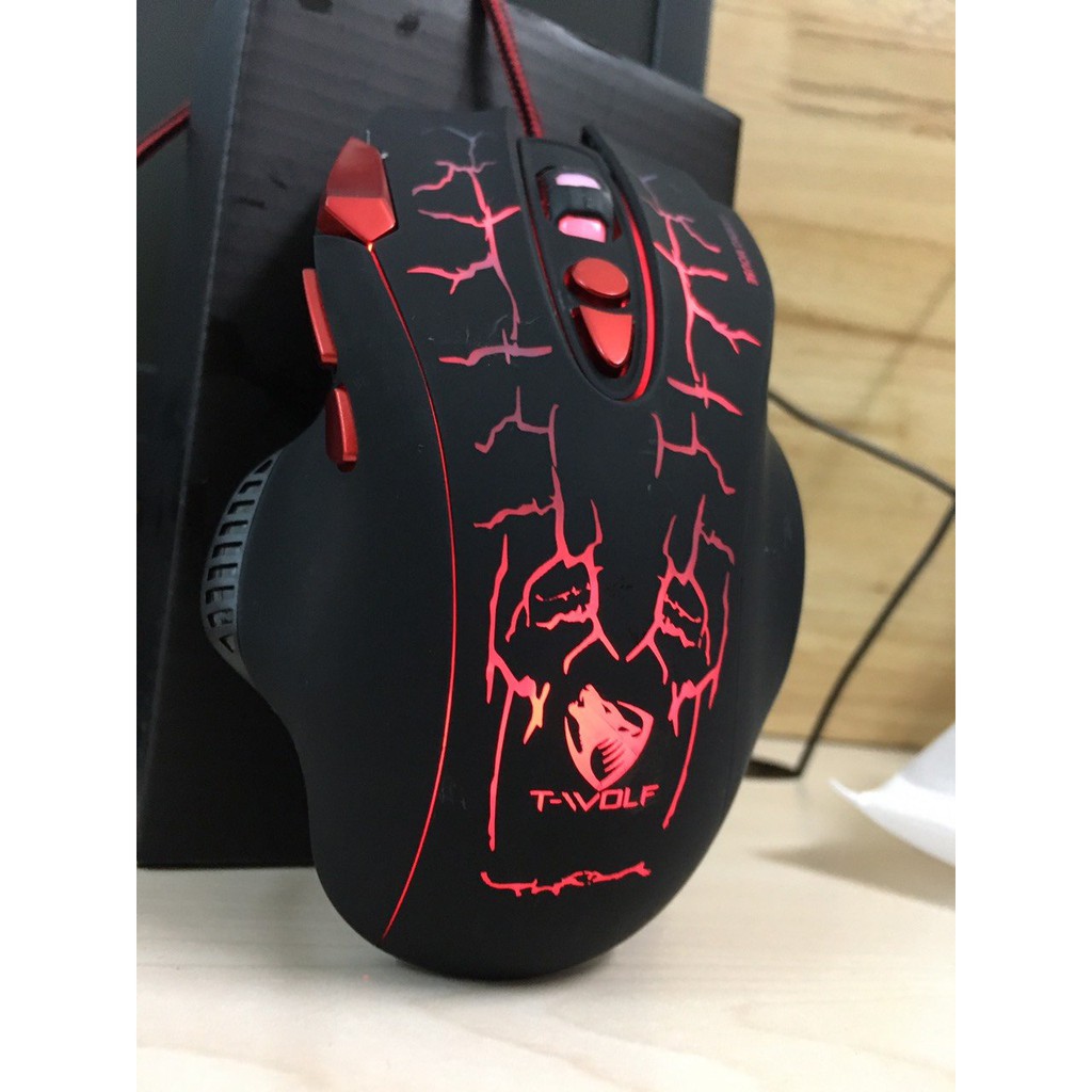 Chuột Máy Tính Mouse T - Wolf G550 Gaming Có Dây Cổng Usb