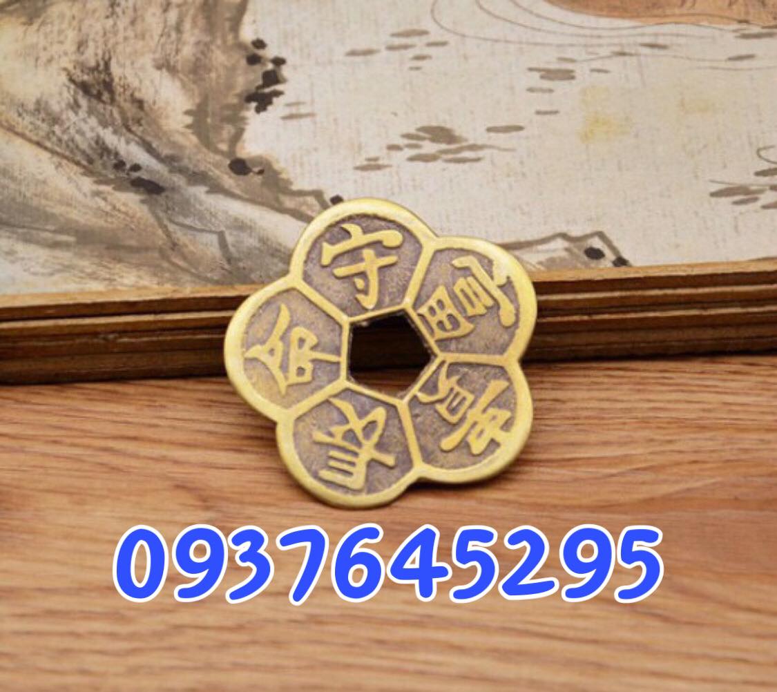Đồng tiền hoa mai bằng đồng