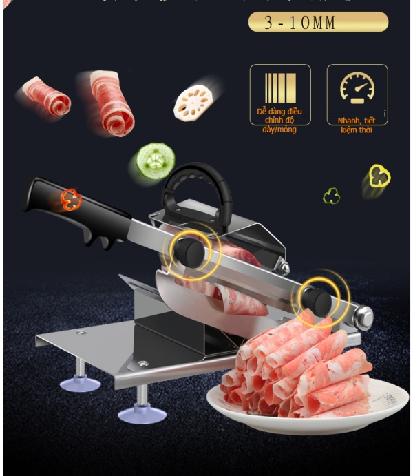 ShopHanrui - Máy Cắt Thịt SLICE & STEAK Chống Trượt Germany