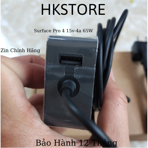 Sạc Surface Pro 4 M3 15v-4a 65W Microsoft Surface Book Surface Pro 4,5,6,7