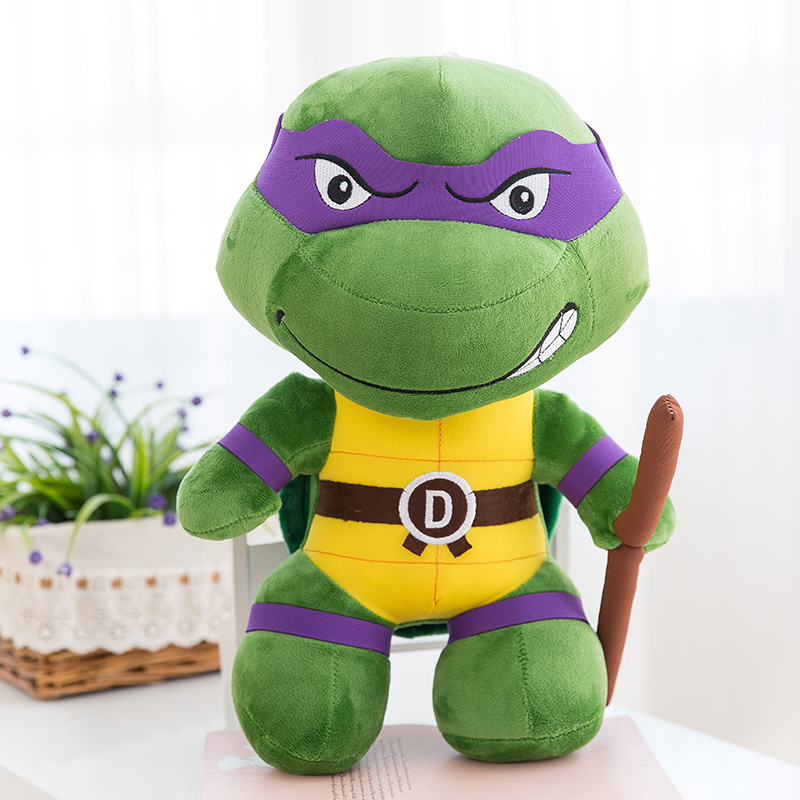 Gấu Bông Ninja Rùa Teenage Mutant Ninja Turtles (25cm---35cm) Vải Nhung Cao Cấp, Nhân Vật Tuổi Thơ Thế Hệ 8x 9x