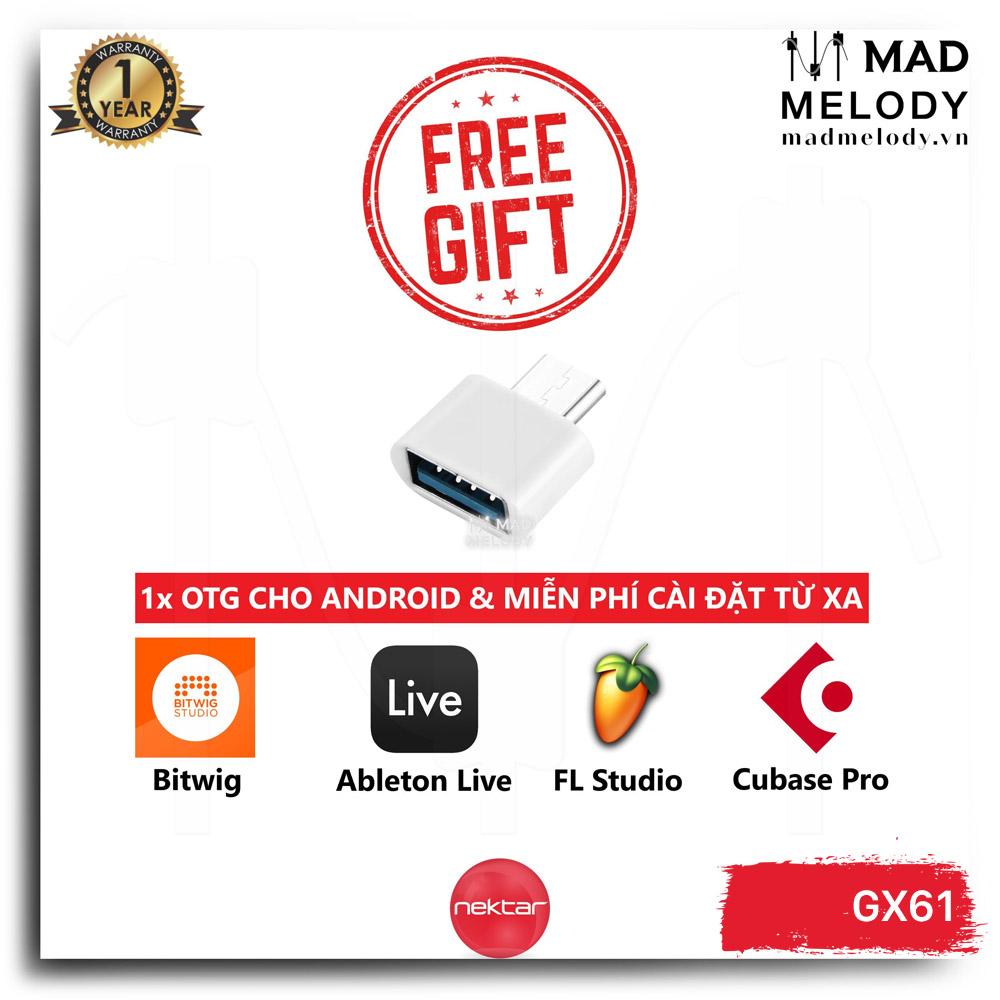 Nektar Impact GX61 Keyboard Controller (đàn soạn nhạc 61 phím NEW)