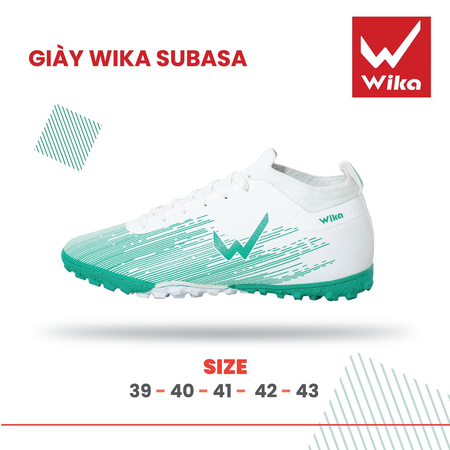 Giày bóng đá wika subasa ⚡ đủ màu, đủ size, full box