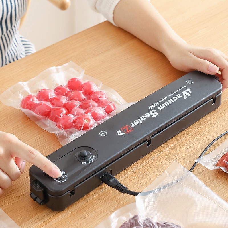 (TẶNG KÈM 30 TÚI]Máy hút chân không gia đình Vacuum Sealer hot 2022 - mẫu máy ép chân không, máy hút chân không thực phẩm mini cực tốt