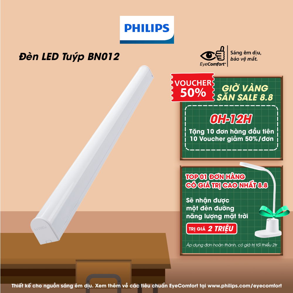 Bộ máng đèn Philips LED Batten BN012C G2 (01 đèn)
