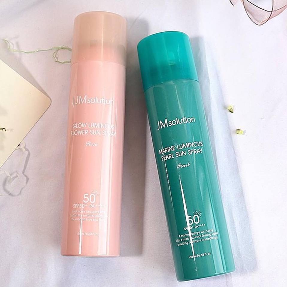 Xịt Chống Nắng JMsolution Ngọc Trai ( màu xanh )