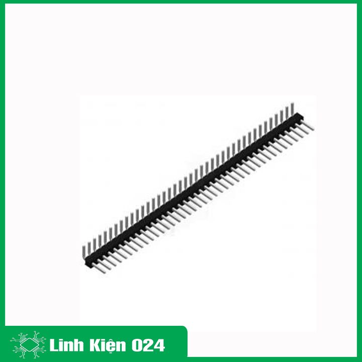 Hàng rào jump đực đơn / đôi 2.54mm cong đứng 40P