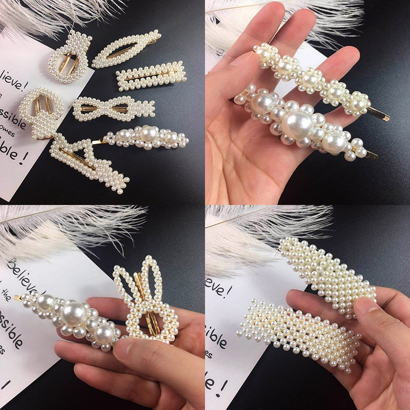 Kẹp Tóc Ngọc Trai Hàn Quốc