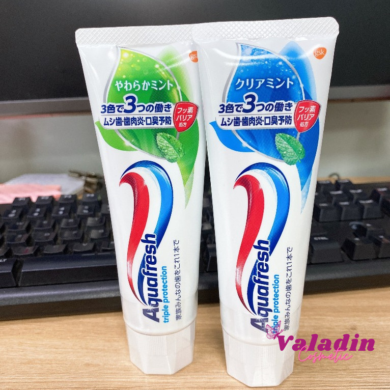 Toothpaste Aquafresh [US] Triple Protection/fresh mint/whitening action toothpaste white teeth kđr mint toothpaste-valadin
