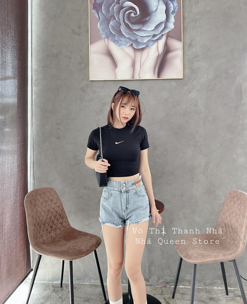 CROPTOP TAY NGẮN NIKE