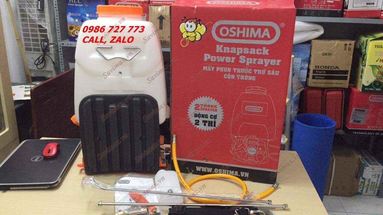 Bình xịt oshima cx 767, máy phun 25 lít chạy xăng