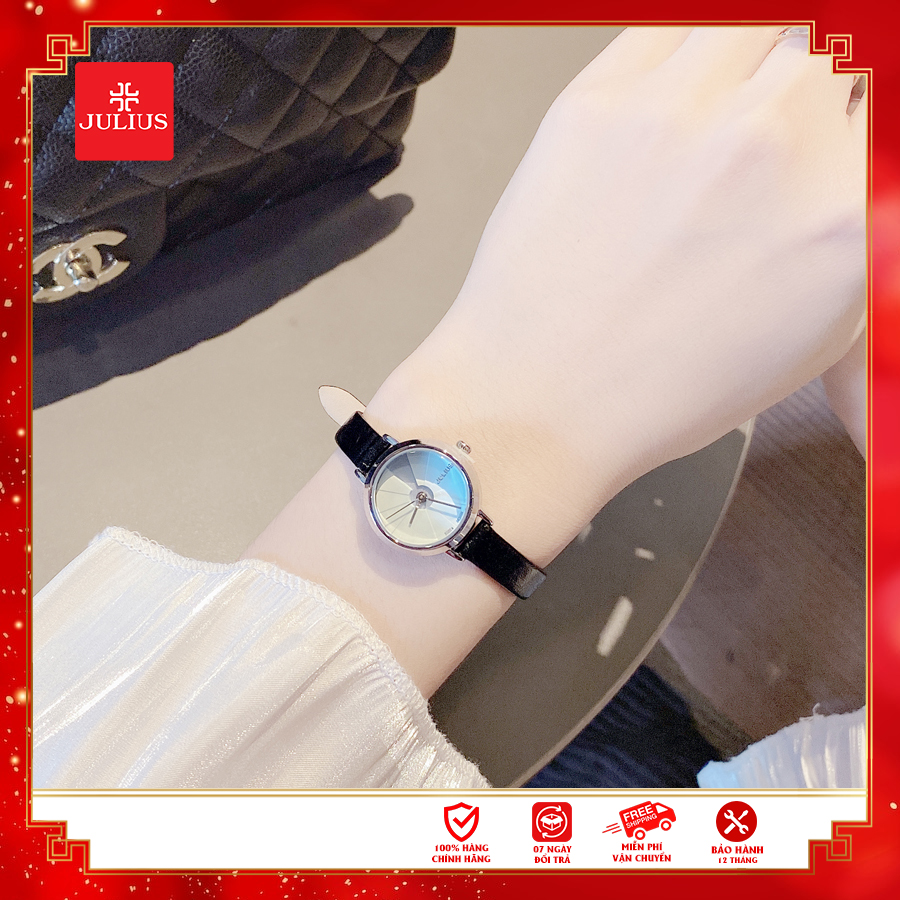 Đồng Hồ Nữ JA-979 Julius Hàn Quốc Dây Da