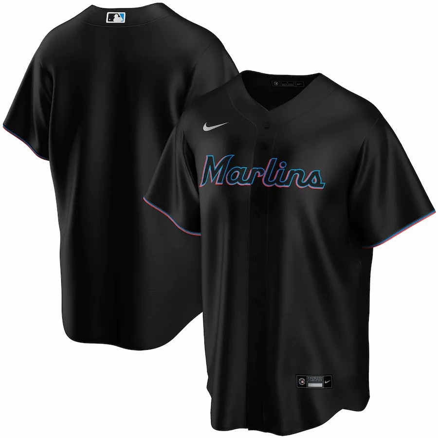 The hottest jersey Men Marlins Miami Marlins Jersey MLB Baseball Jersey