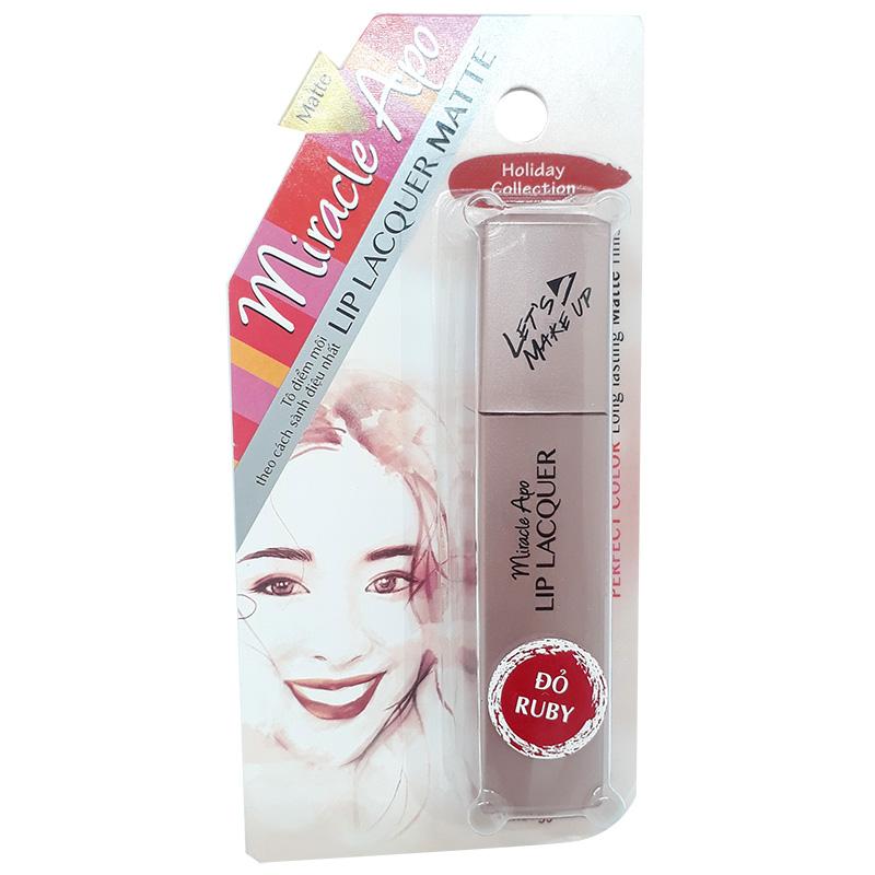 Son Kem Miracle Apo Màu Đỏ Ruby 3ml