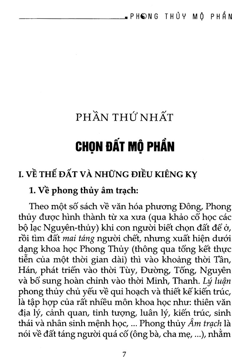 Sách Phong Thủy Mộ Phần
