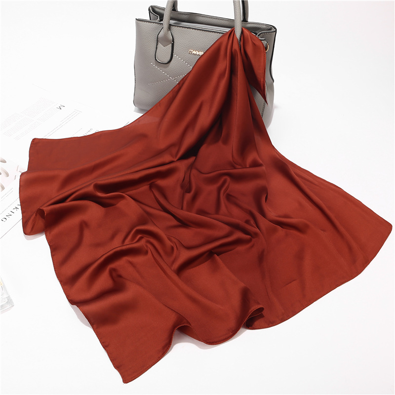 Khăn Lụa Vuông ( Khăn Turban) Cao Cấp Trơn Chất Liệu Lụa Chiffon 70x70cm - Mã KL039