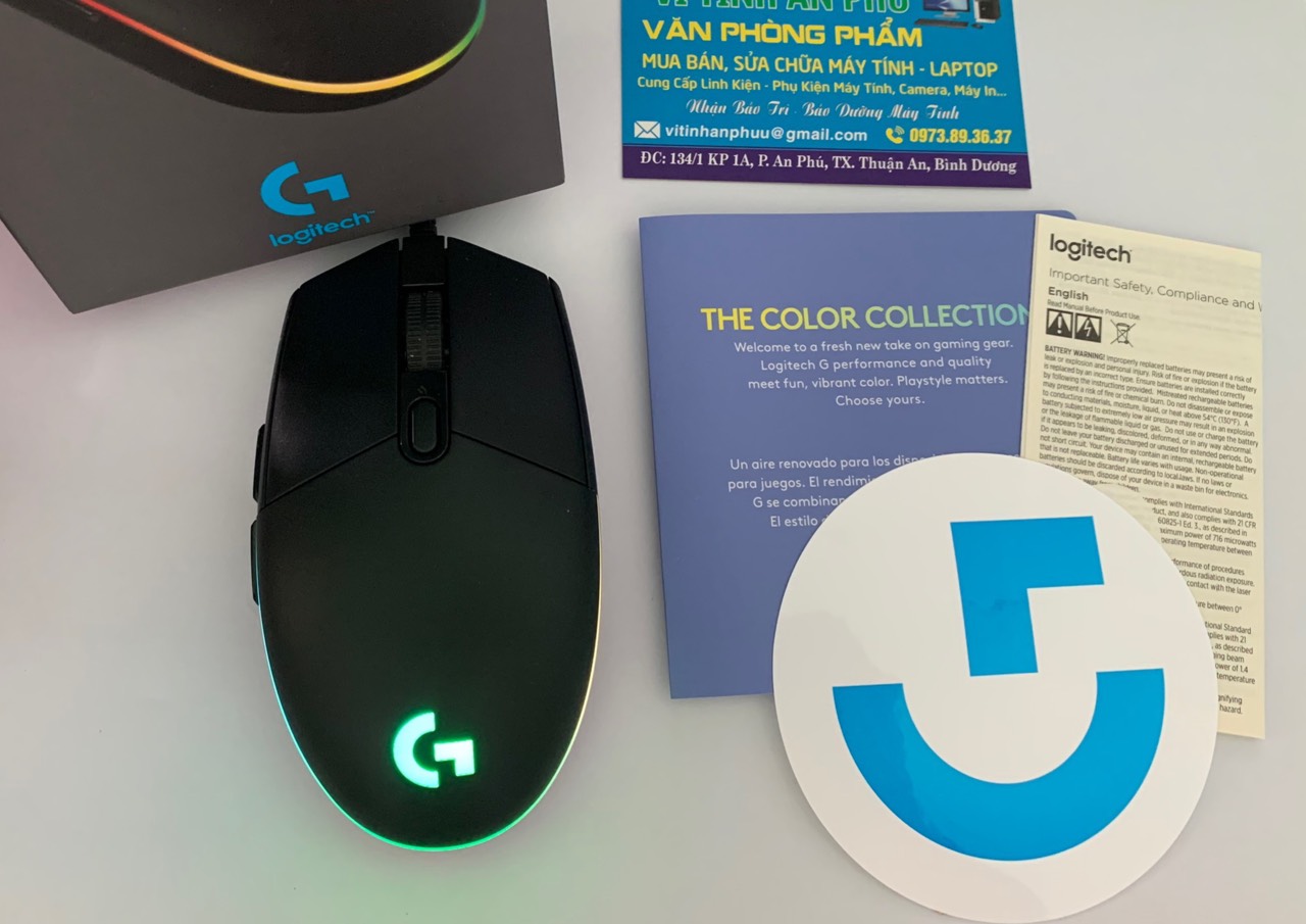 CHUỘT GAMING LOGITECH G102 ĐEN - 8000 DPI ( CHUỘT CHƠI GAME )