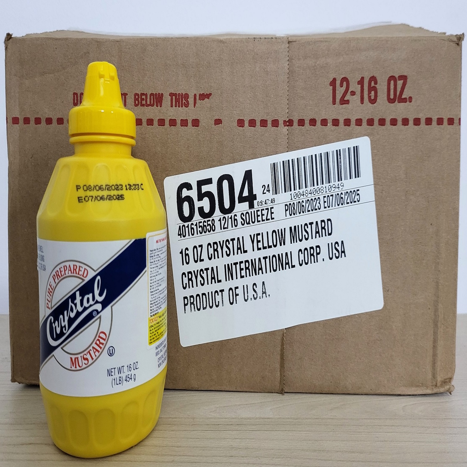 CRYSTAL (chai 454g) MÙ TẠT VÀNG Yellow Mustard