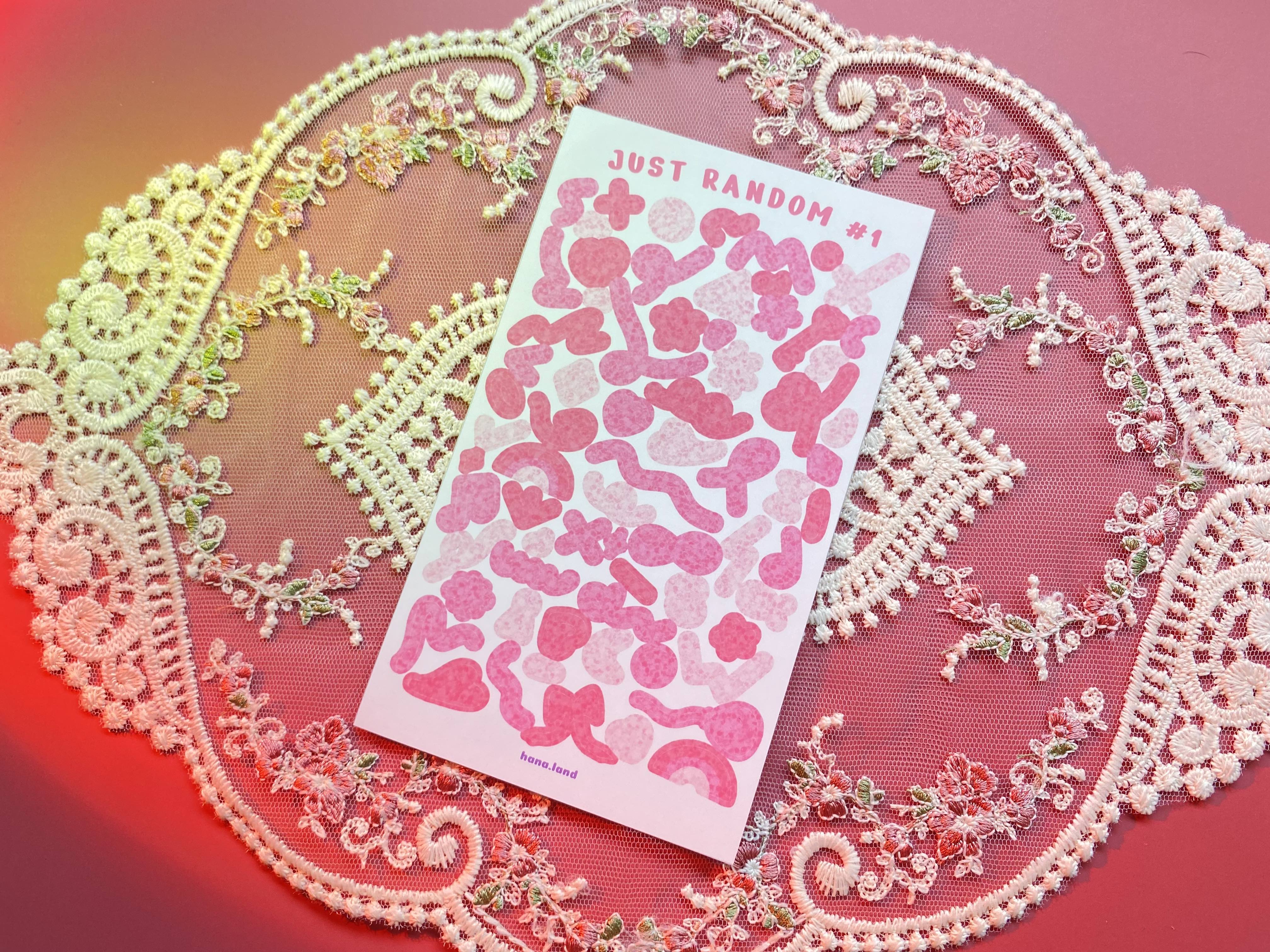 [Random] Sticker decal trang trí confetti nơ bóng Just Random _ hanaland